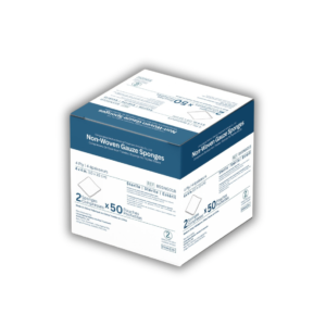 4" x 4" | 4-Ply | Sterile Non-Woven Gauze Sponges | 50x2/Pack